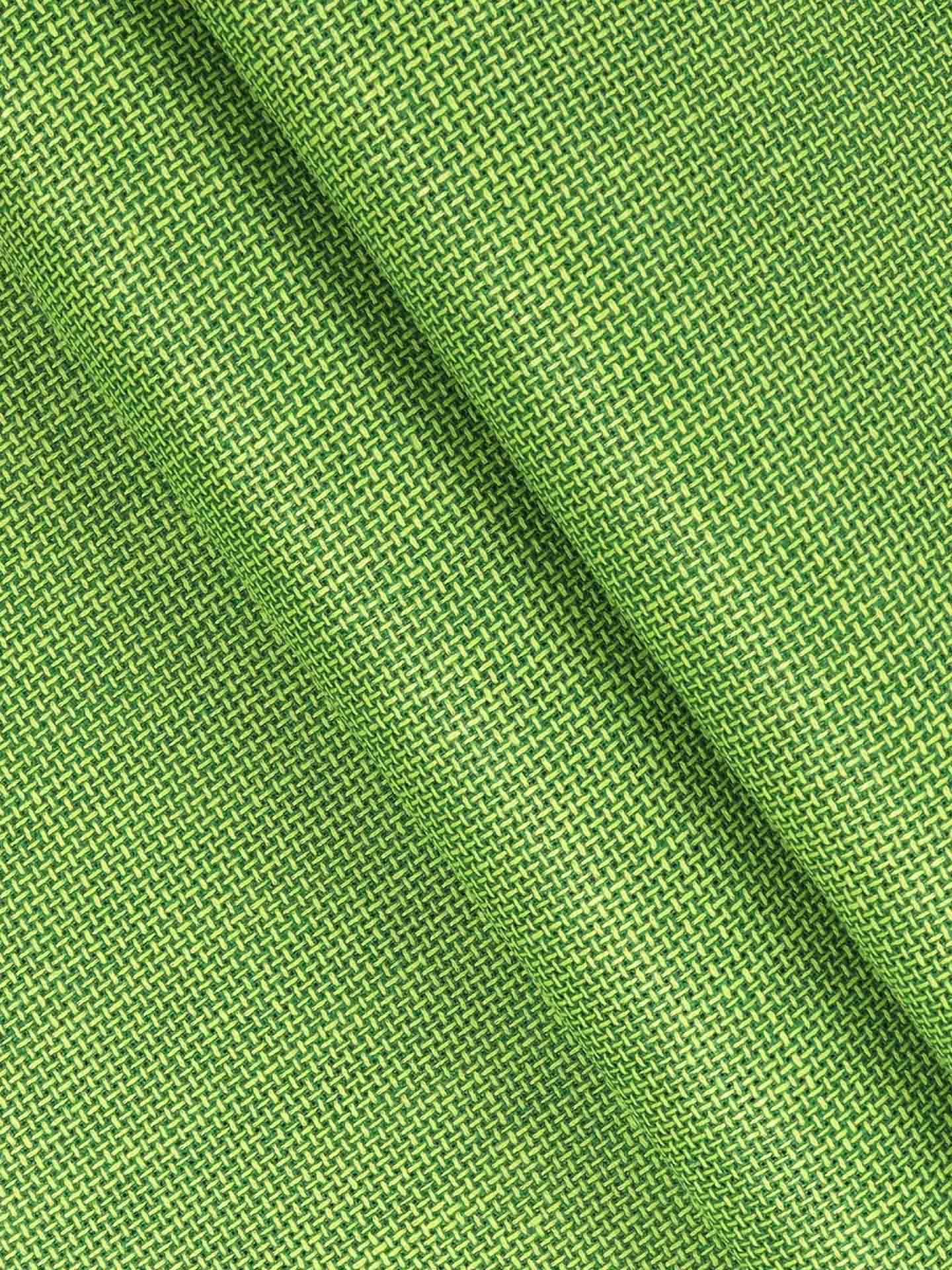 Mens Cotton Rich Self Design Shirt Fabric Green High Style