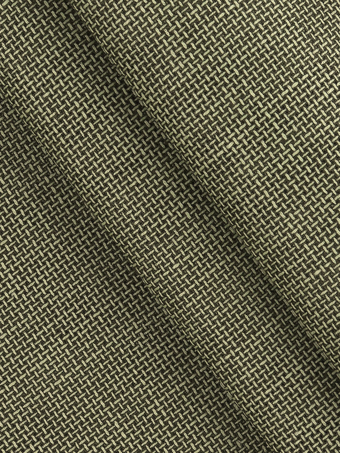 Men Cotton Rich Self Design Shirt Fabric Green High Style