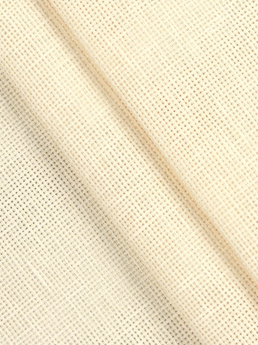 Men Cotton Rich Self Design Shirt Fabric Cream High Style