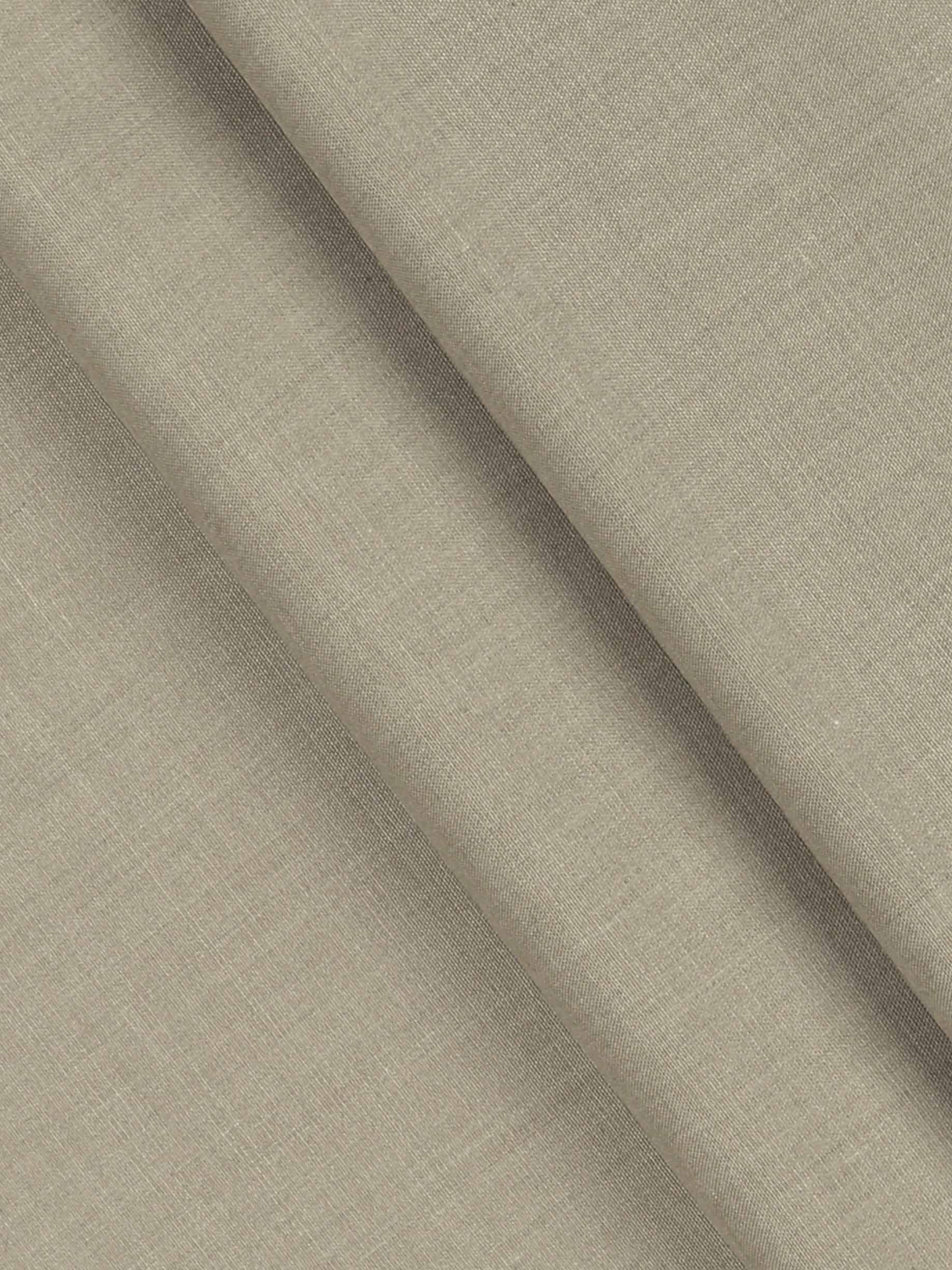 Cotton Blended Grey Plain Shirt Fabric Elight Gold