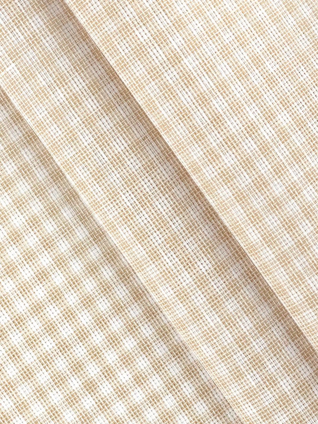 Men Cotton Rich Checked Shirt Fabric Light Yellow High Style