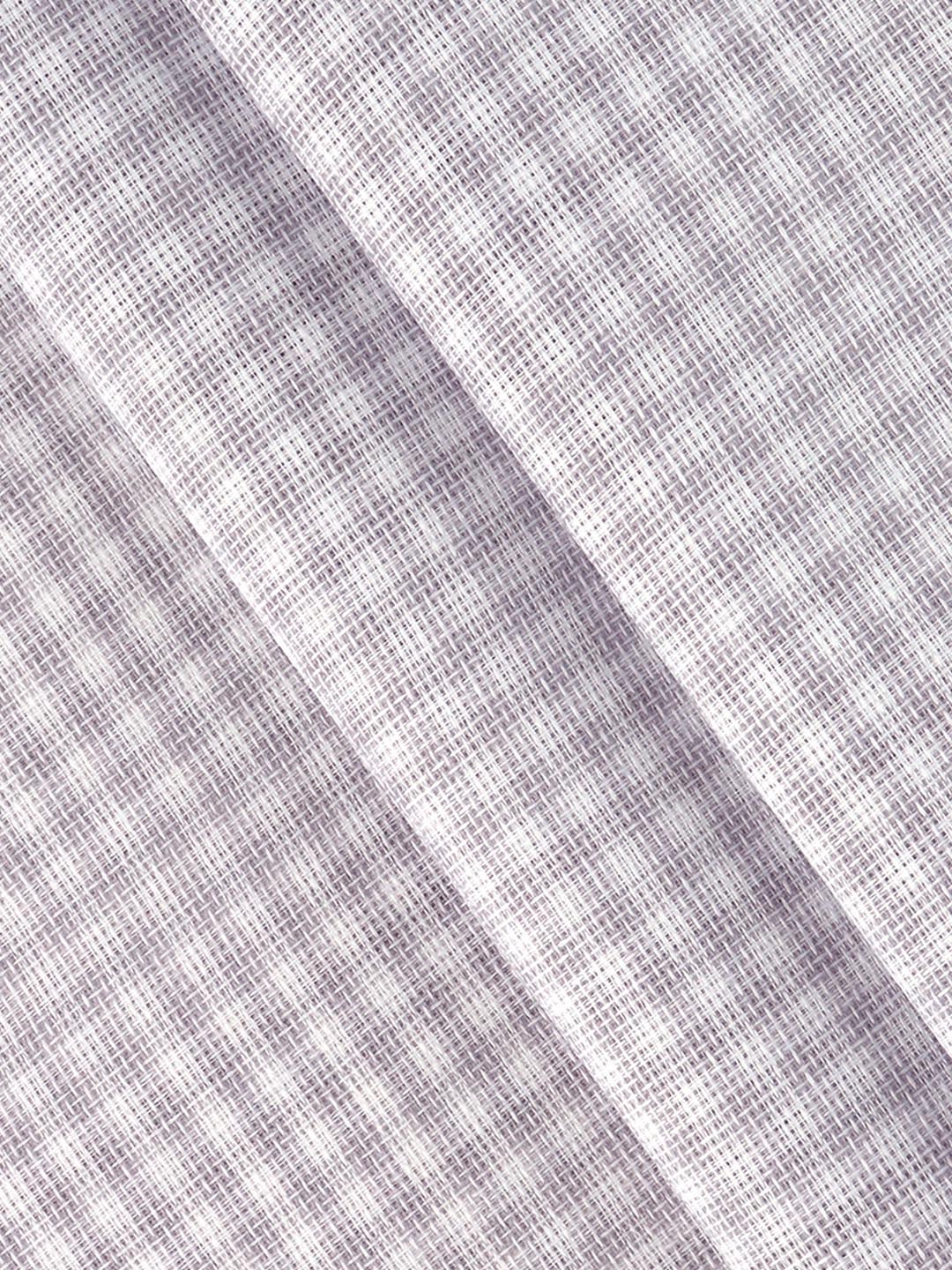 Men Cotton Rich Checked Shirt Fabric Greyish White High Style