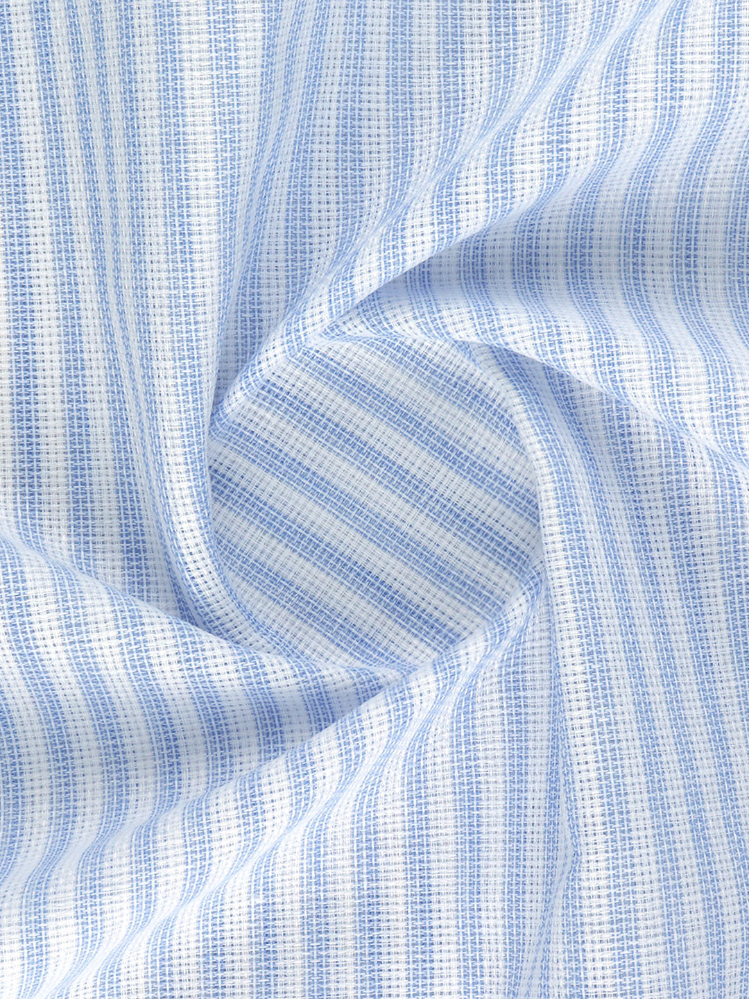 Men Cotton Rich Striped Shirt Fabric Blue High Style