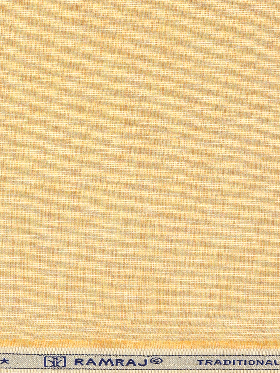 Men Cotton Rich Self Design Shirt Fabric Light Orange Galaxy Art