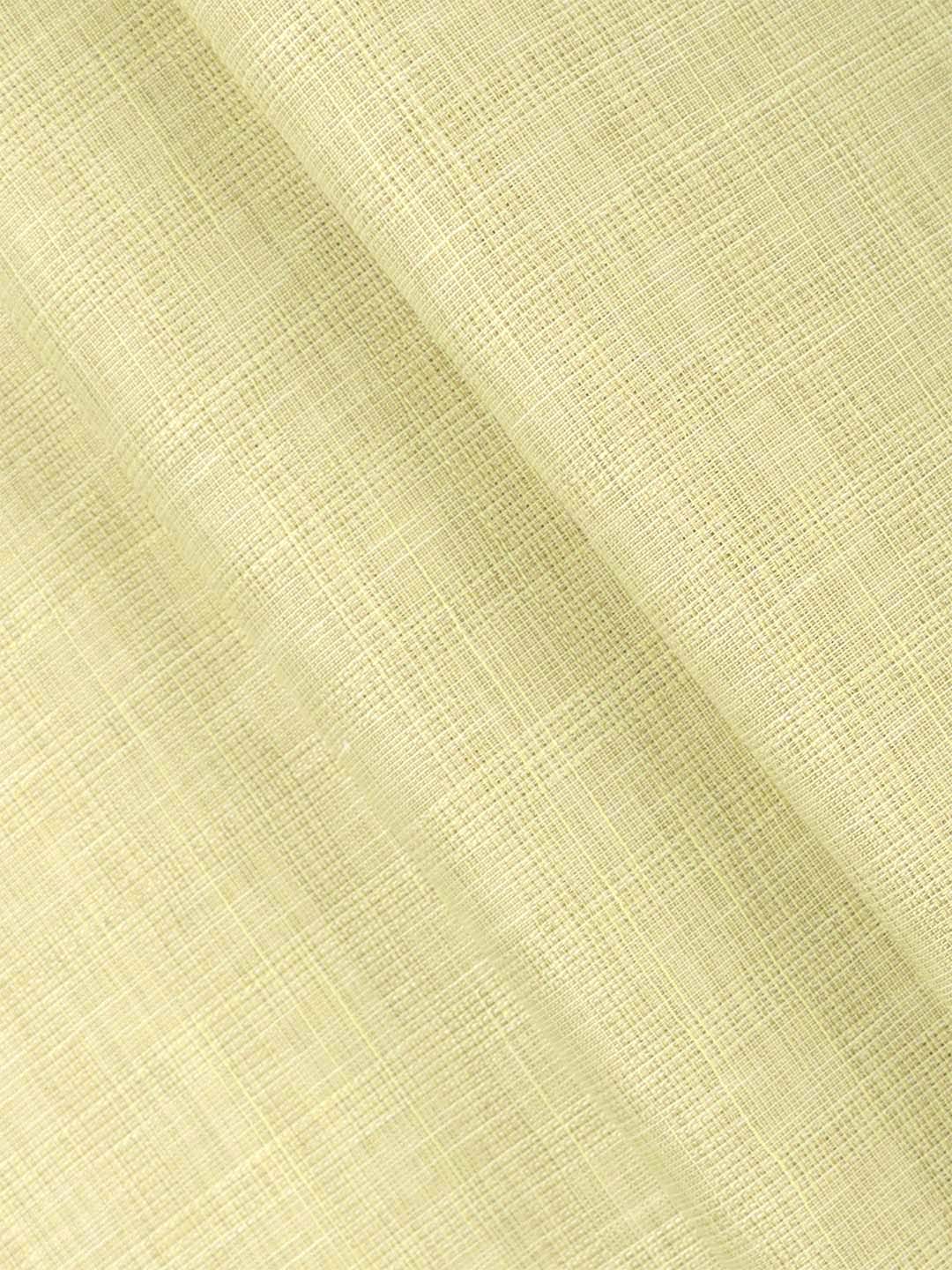 Cotton Rich Yellow Checked Shirt Fabric Galaxy Art