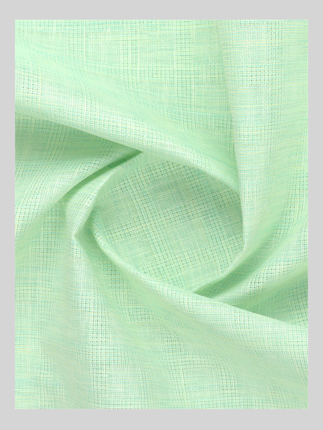 Cotton Rich Green Checked Shirt Fabric _Galaxy Art