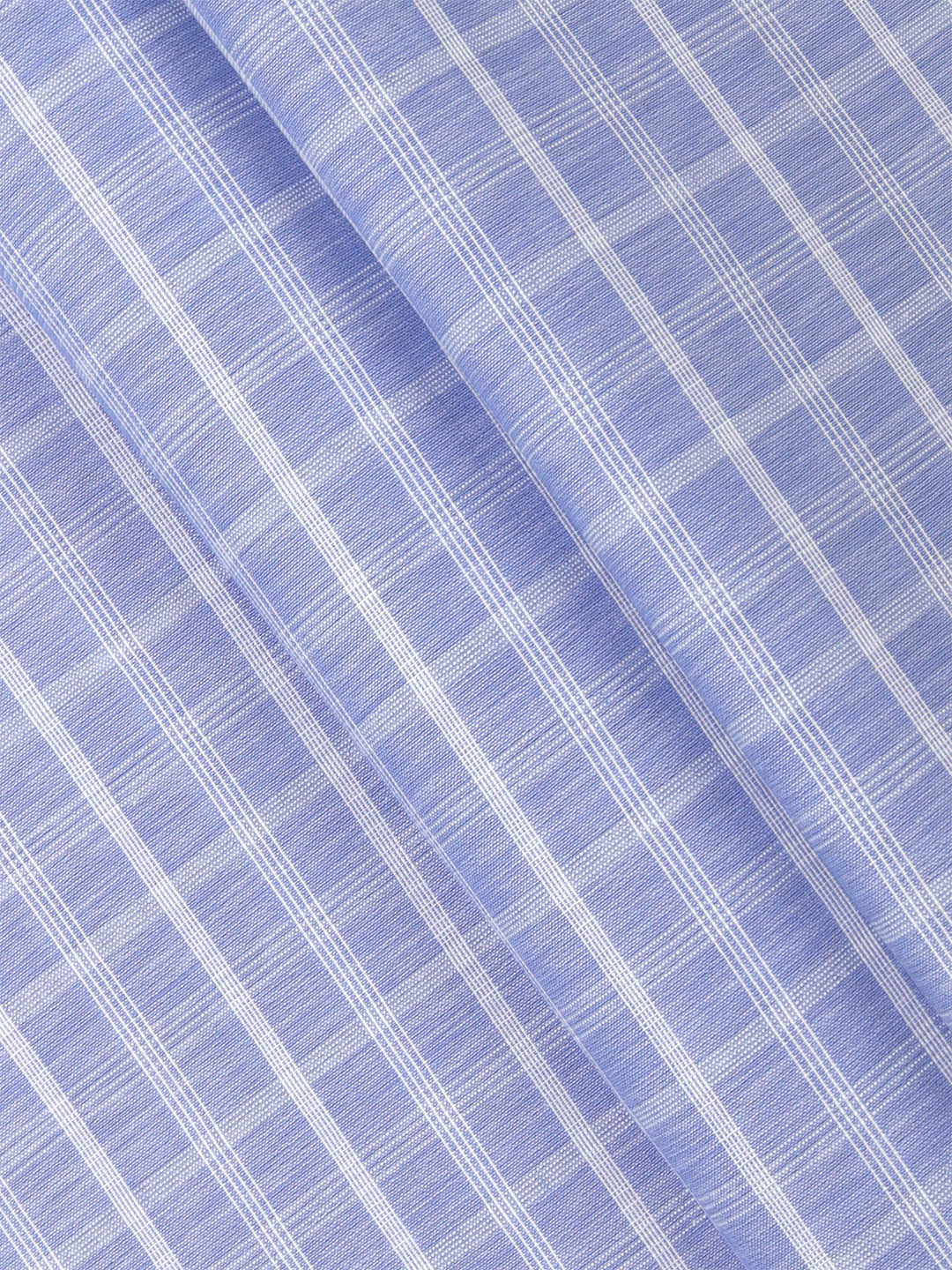 Cotton Checks Violet Colour Traditional Shirting Fabric High Style