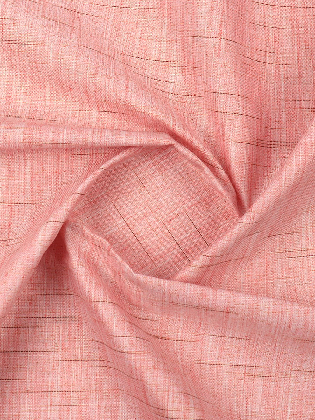 Cotton Peach Colour Plain Shirt Fabric Galaxy Art