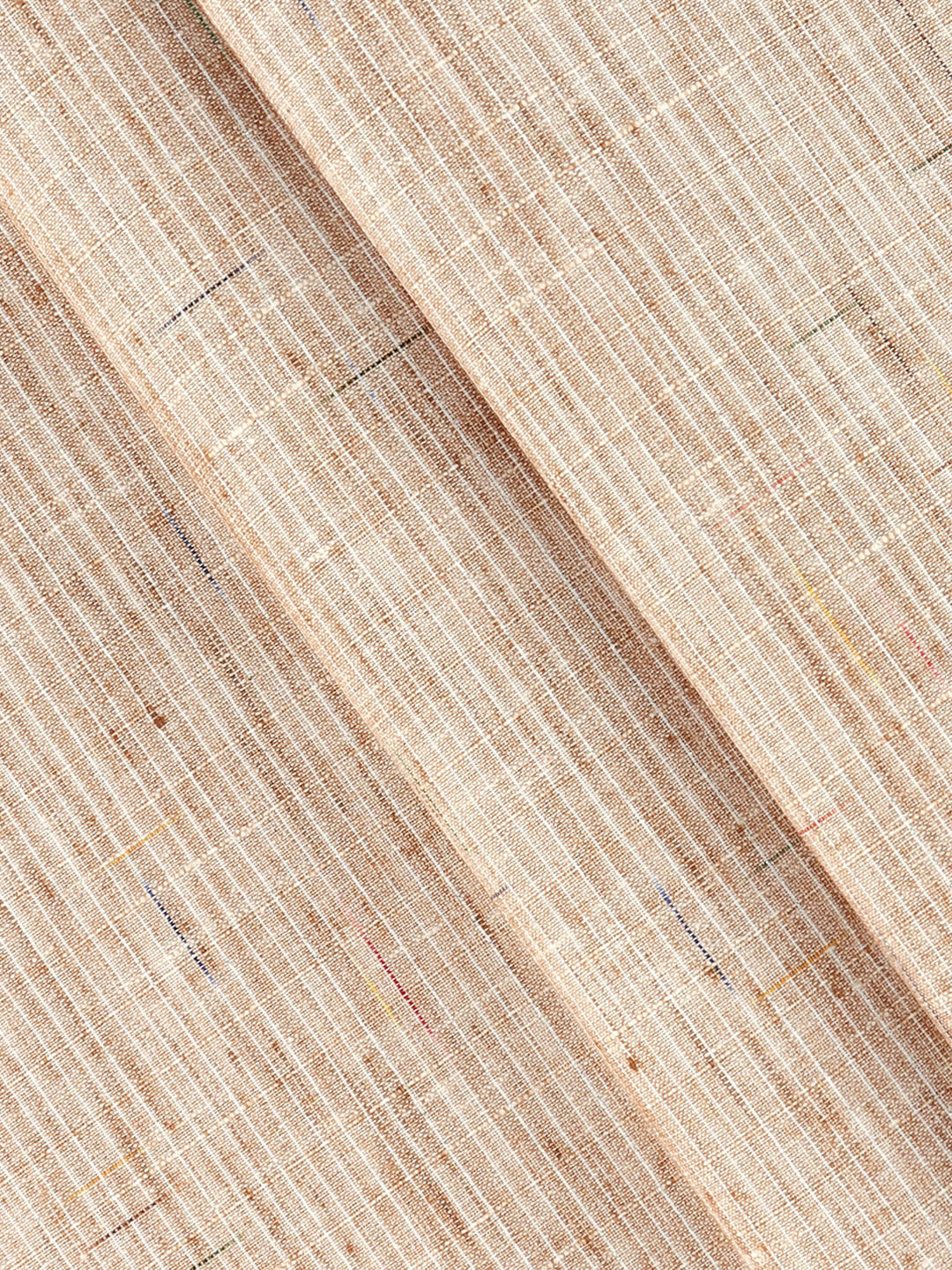 Cotton Rich Self Design Shirt Fabric Dark Brown Galaxy Art