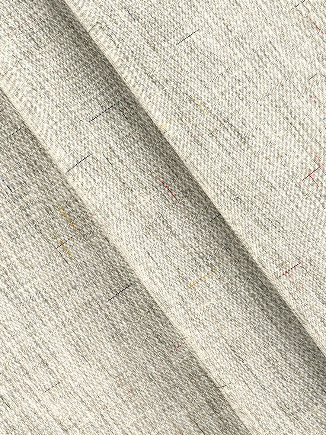 Cotton Rich Self Design Shirt Fabric Light Green Galaxy Art