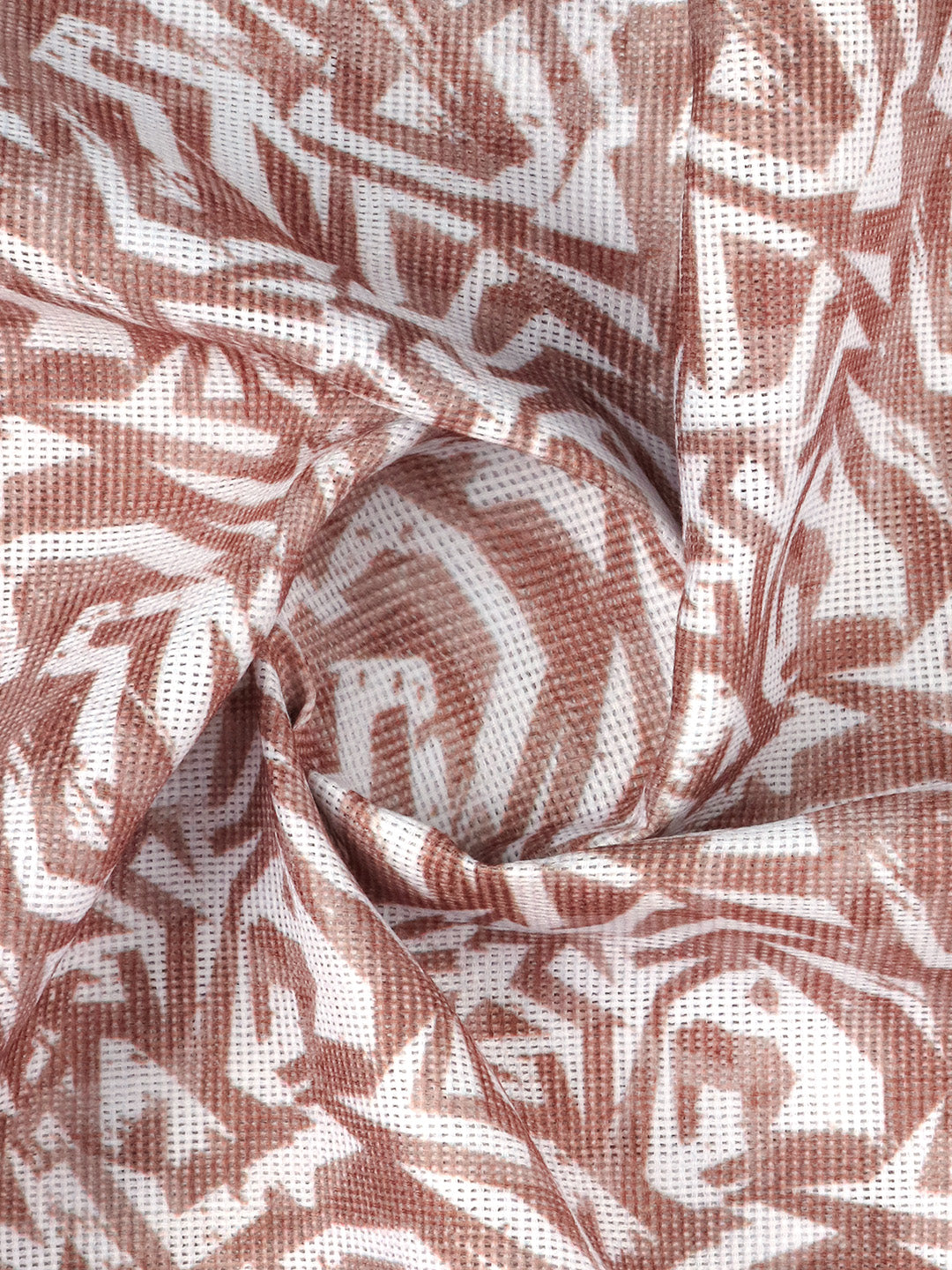 Men Cotton Rich Printed Shirt Fabric Brown Hi Tech