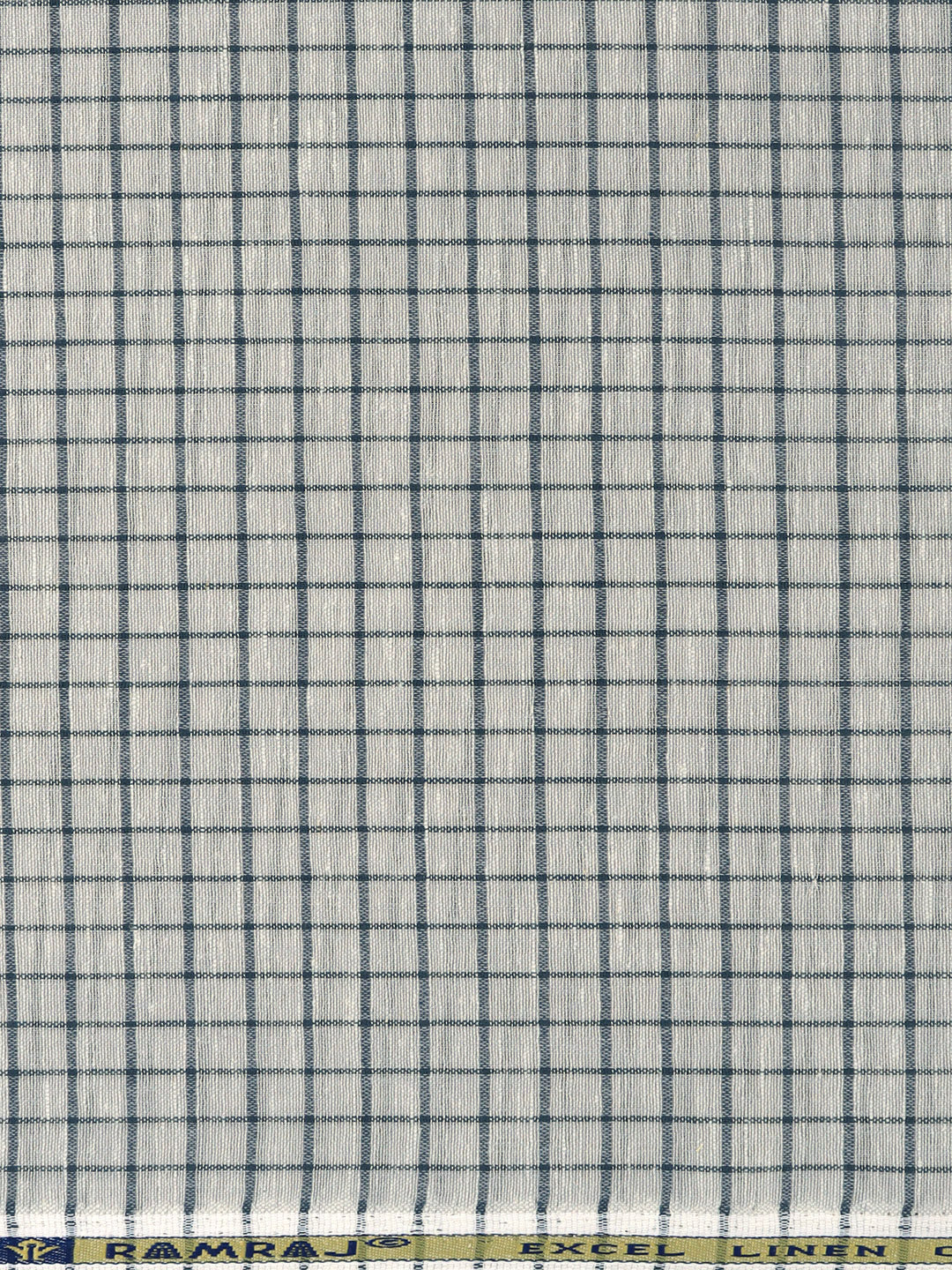 Men Cotton Rich Checked Shirt Fabric DarkGrey Infinity