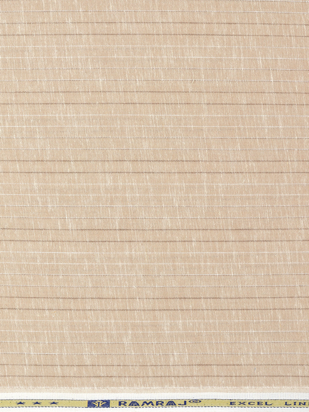 Men Cotton Rich Striped Shirt Fabric Brown Infinity