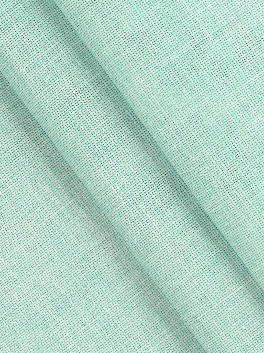 Men Cotton Rich Self Design Shirt Fabric Green High Style