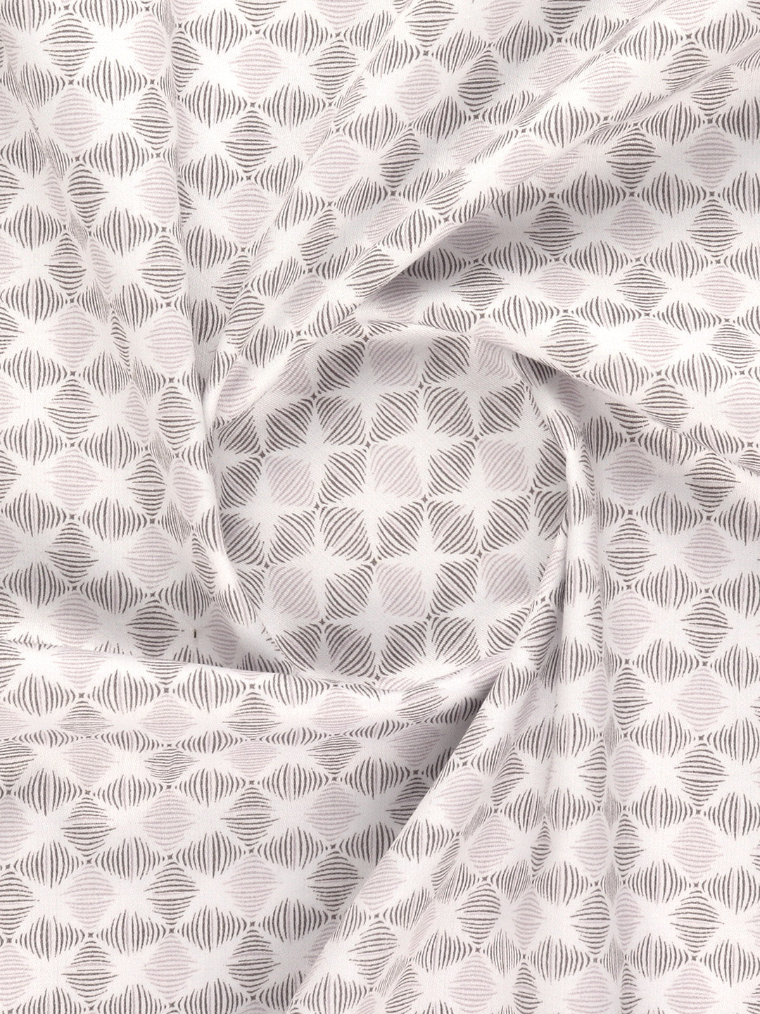 Men 100% Cotton White with Grape Printed Shirt Fabric Oslo