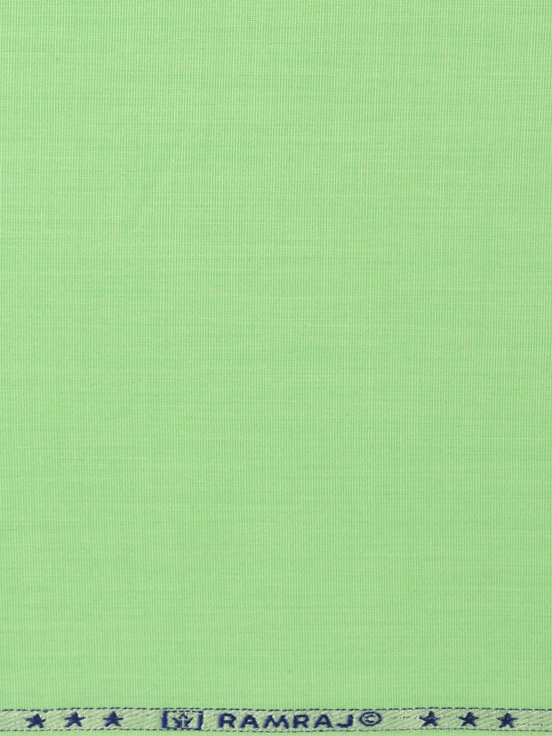 Cotton Rich Plain Shirt Fabric Green Galaxy Art