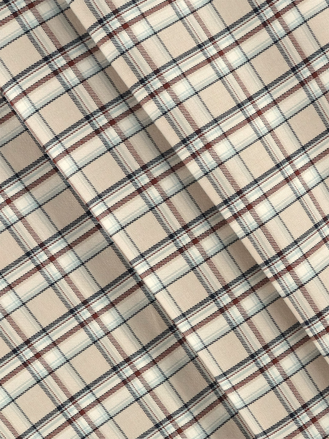 Men 100% Cotton Checked Shirt Fabric Sandal Marcus