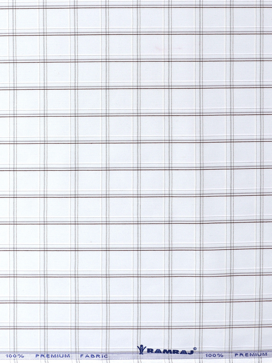 Cotton Rich Grey Checked Shirting Fabric - High Style