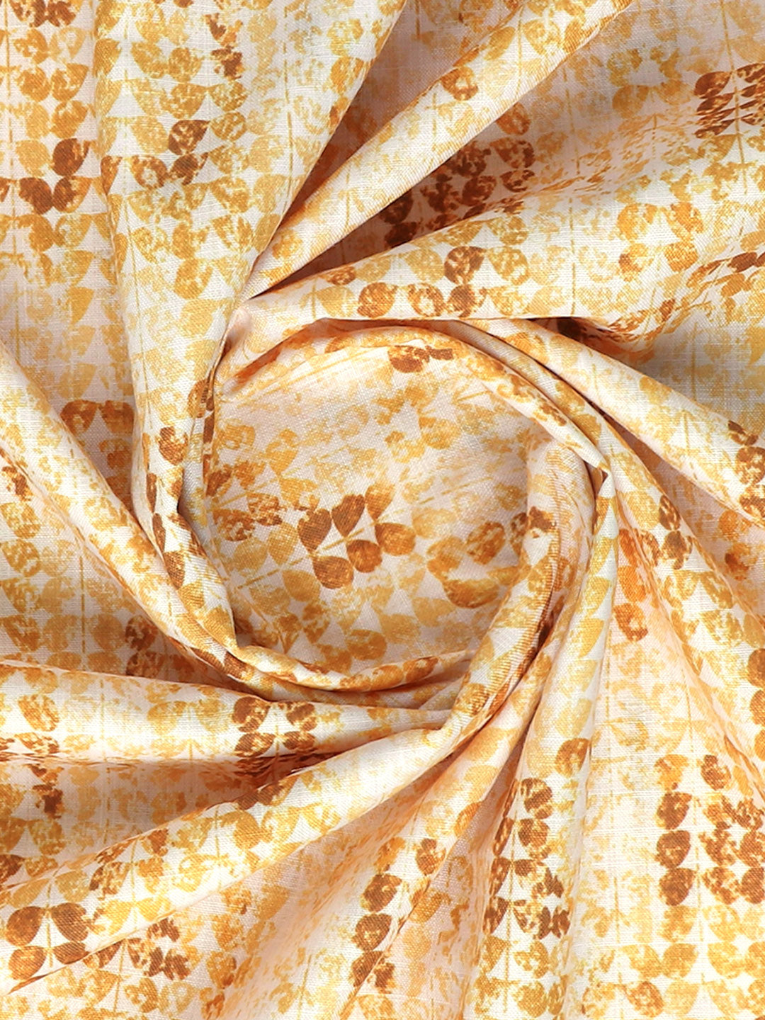 Cotton Printed Shirt Fabric Yellow Hanhai