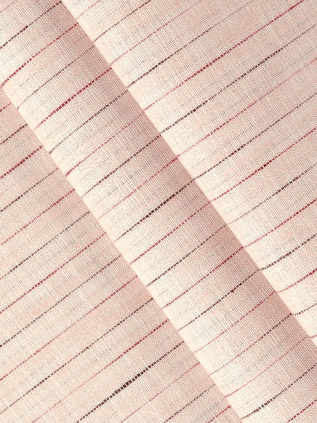Men Cotton Rich Striped Shirt Fabric Light Pink High Style