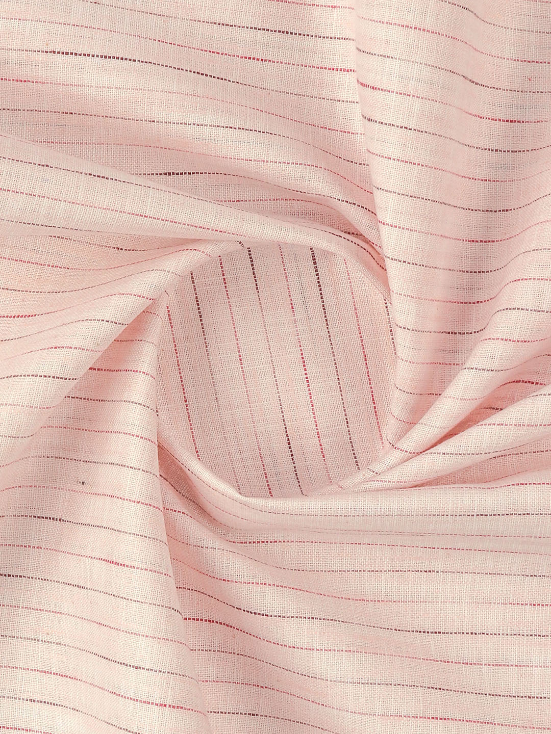 Men Cotton Rich Striped Shirt Fabric Light Pink High Style