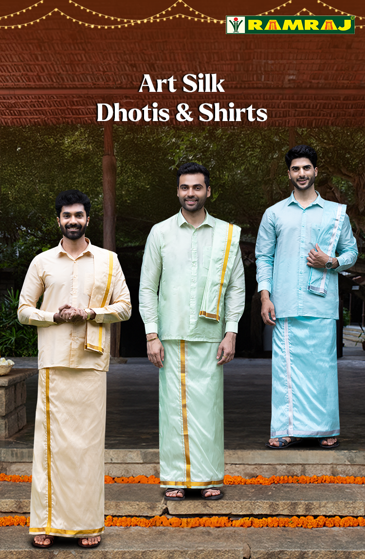 Online Clothing Store for Dhoti Shirts Sarees More Ramraj Cotton