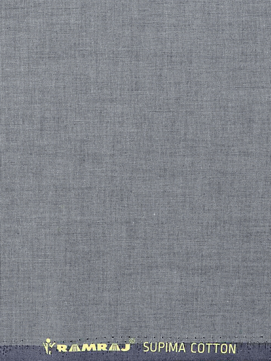Supima Cotton Plain Shirt Fabric Grey Jaguar-Zoom view