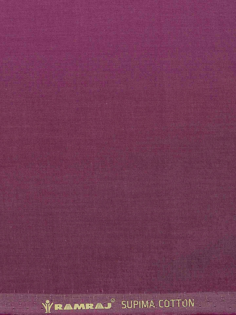 Cotton Purple Colour Plain Shirt Fabric Hummer