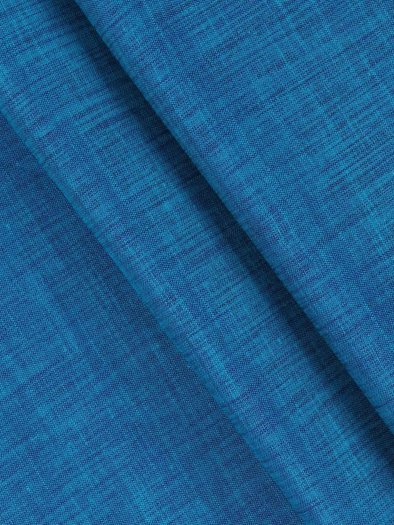 Cotton Rich Blue Plain Shirt Fabric Infinity