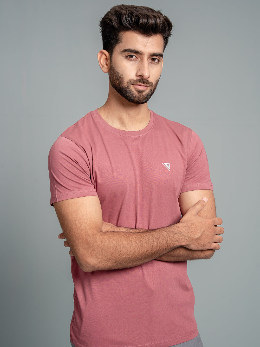 Men 100% Cotton Smart Fit Expert Tee Rouge ET23
