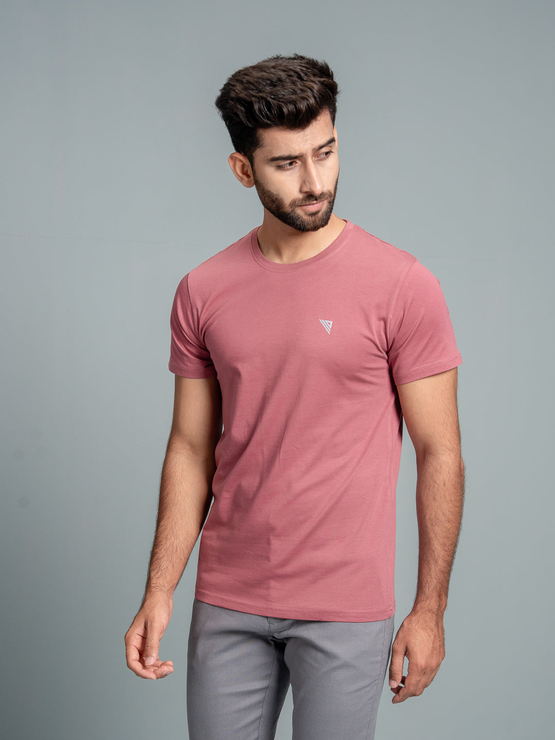 Men 100% Cotton Smart Fit Expert Tee Rouge ET23