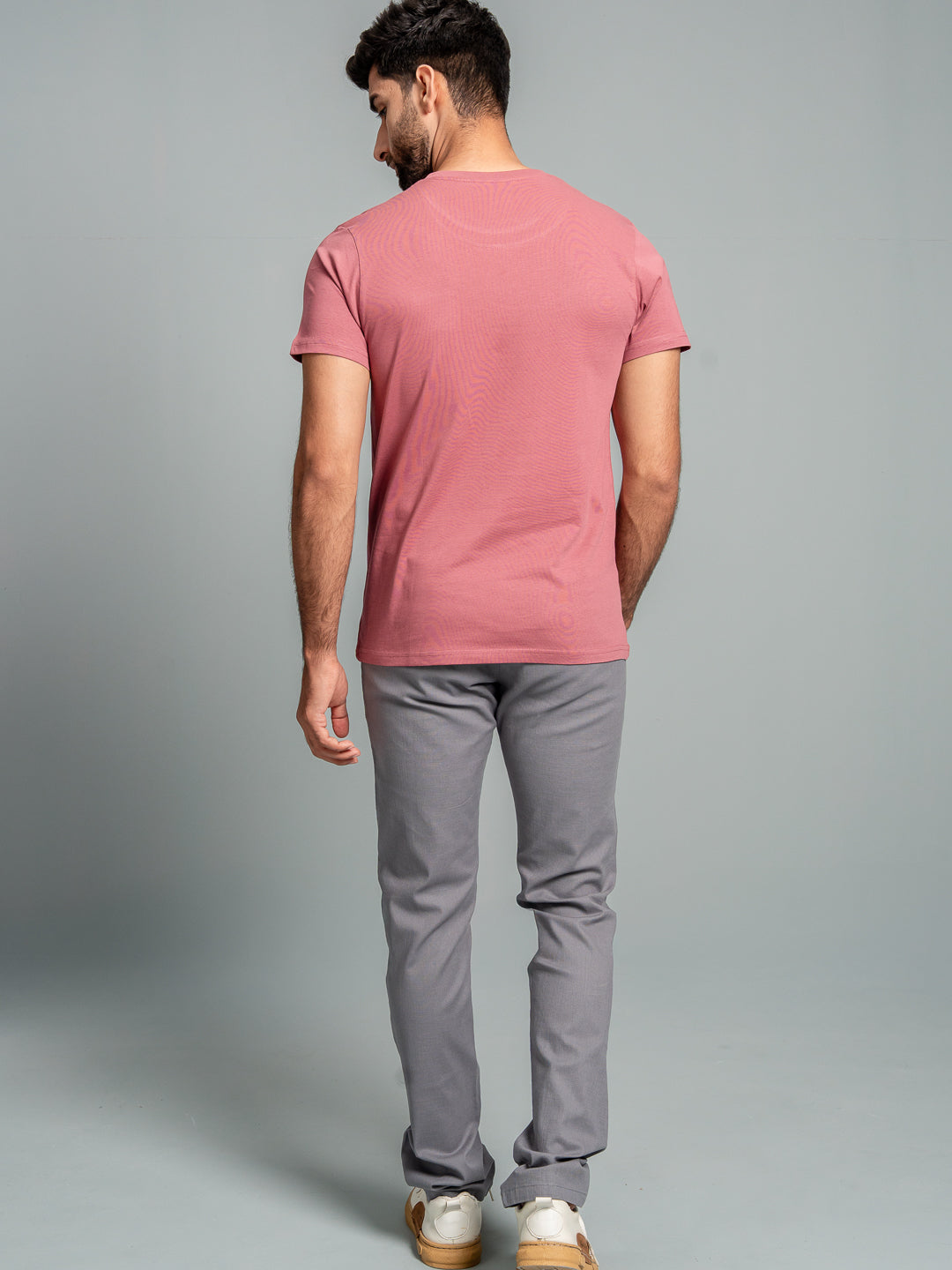 Men 100% Cotton Smart Fit Expert Tee Rouge ET23