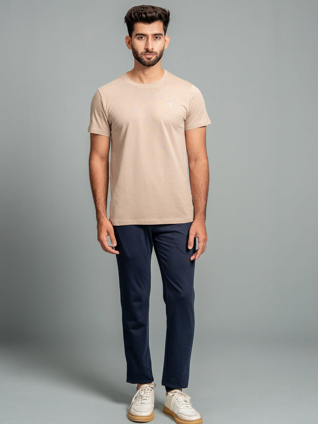 Men 100% Cotton Smart Fit Expert Tee Royal Beige ET24