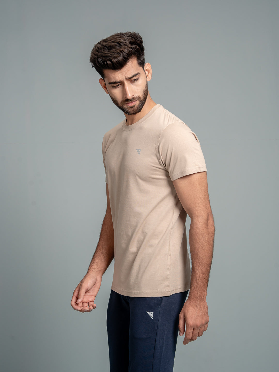 Men 100% Cotton Smart Fit Expert Tee Royal Beige ET24