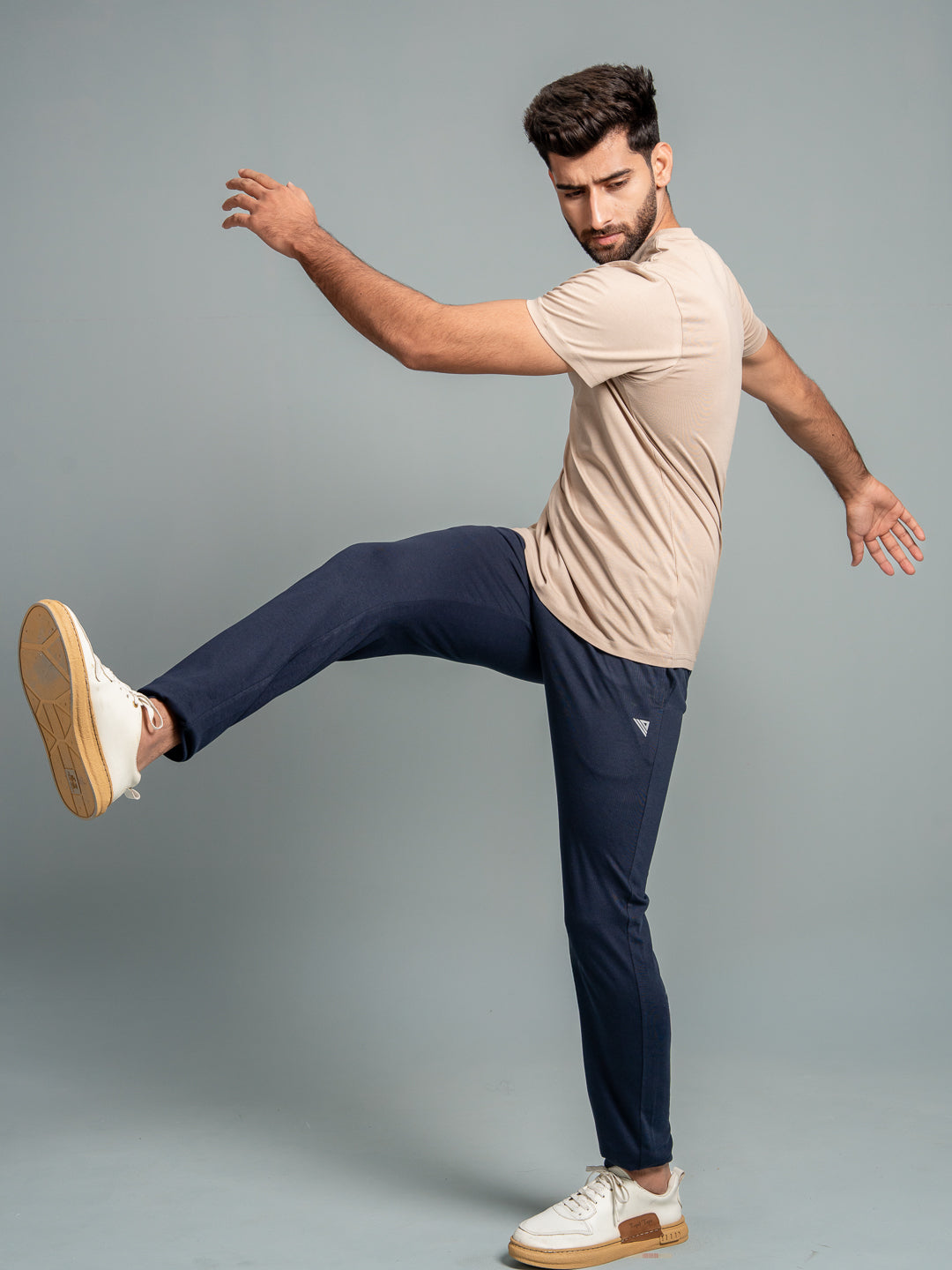 Men 100% Cotton Smart Fit Expert Tee Royal Beige ET24