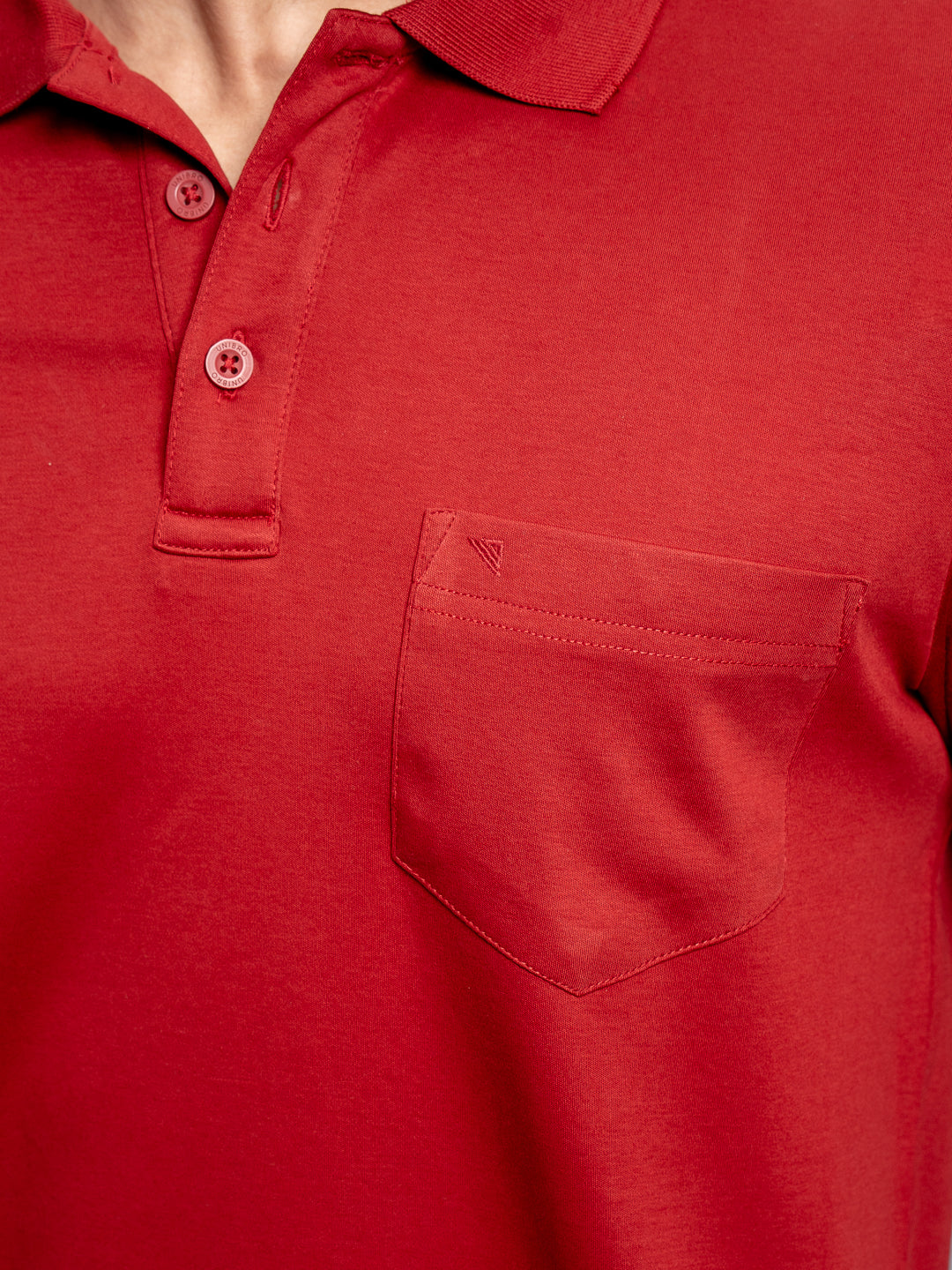 Men Extra Long Staple Cotton Smart Fit Apex Polo T-Shirt Red AX15