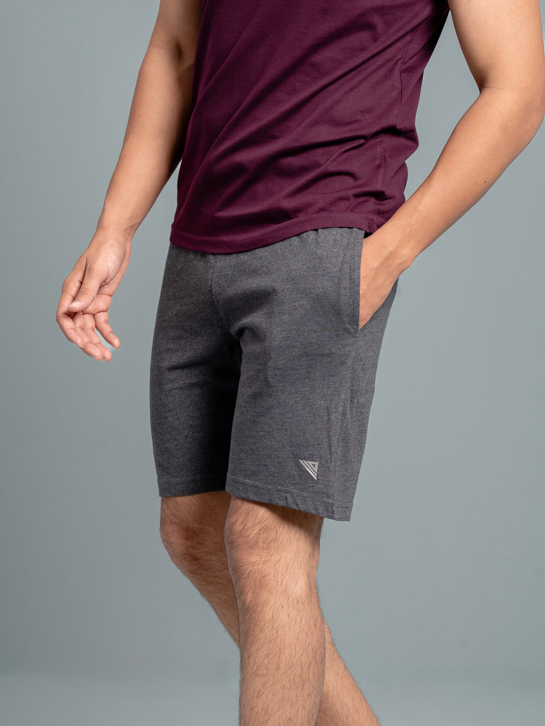 Men Combed Cotton Rich Expert Shorts Charcoal ES8