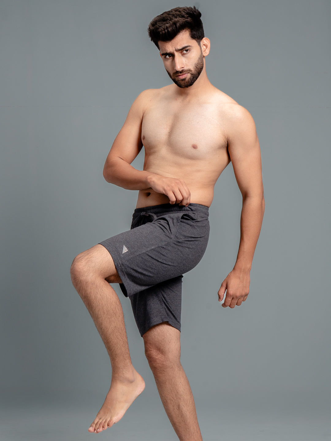 Men Combed Cotton Rich Expert Shorts Charcoal ES8