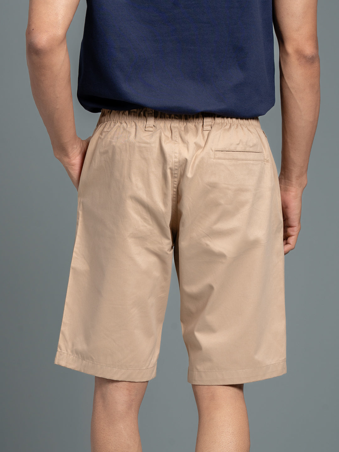 Men 100% Combed Cotton Golf Boxer Shorts Beige GS3