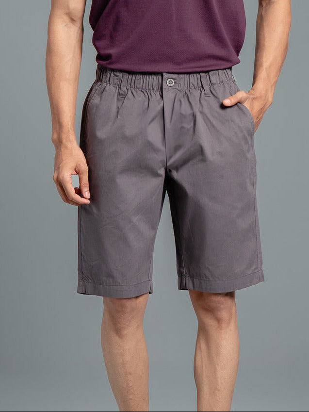 Men 100% Combed Cotton Golf Boxer Shorts Grey GS5