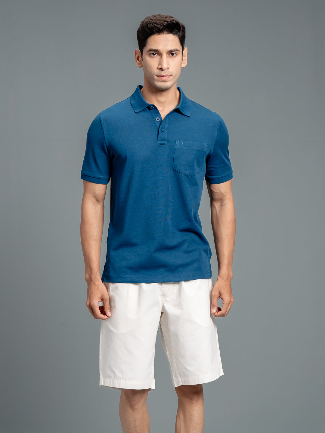 Men 100% Combed Cotton Golf Boxer Shorts OffWhite GS2