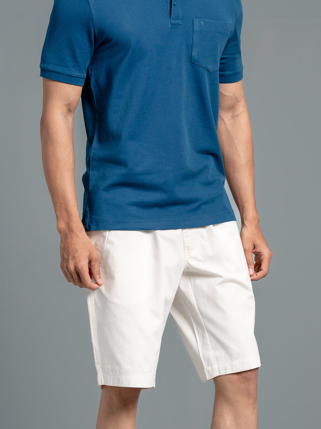 Men 100% Combed Cotton Golf Boxer Shorts OffWhite GS2