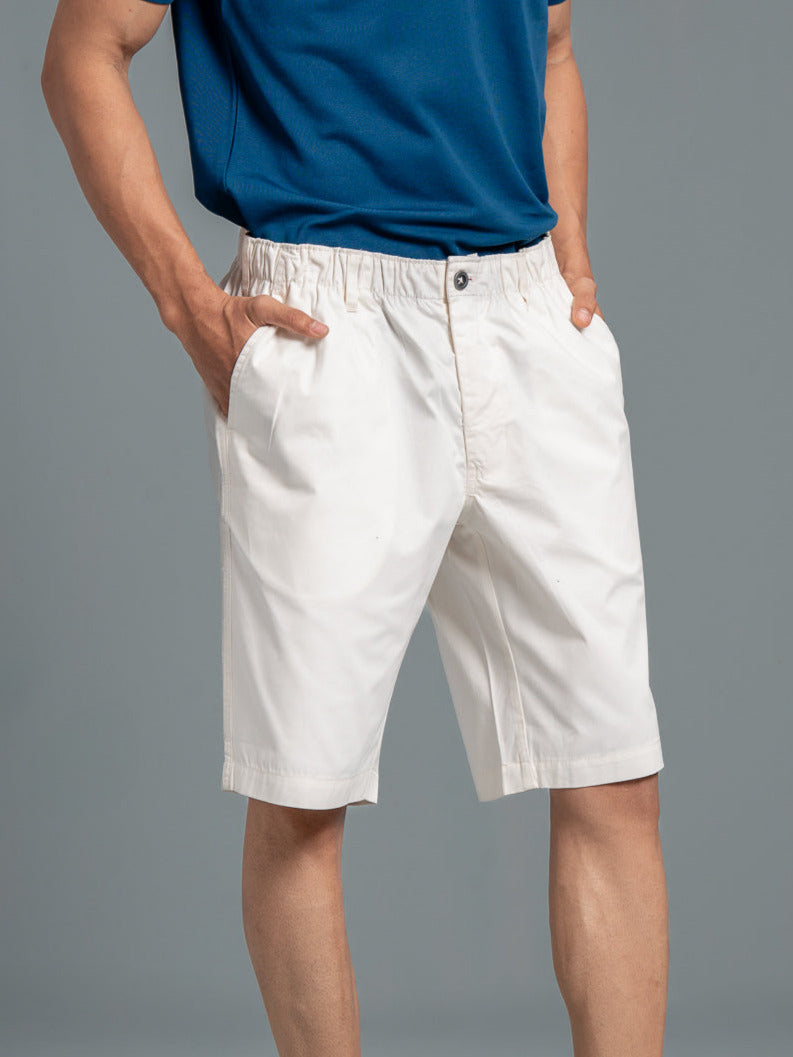 Men 100% Combed Cotton Golf Boxer Shorts OffWhite GS2