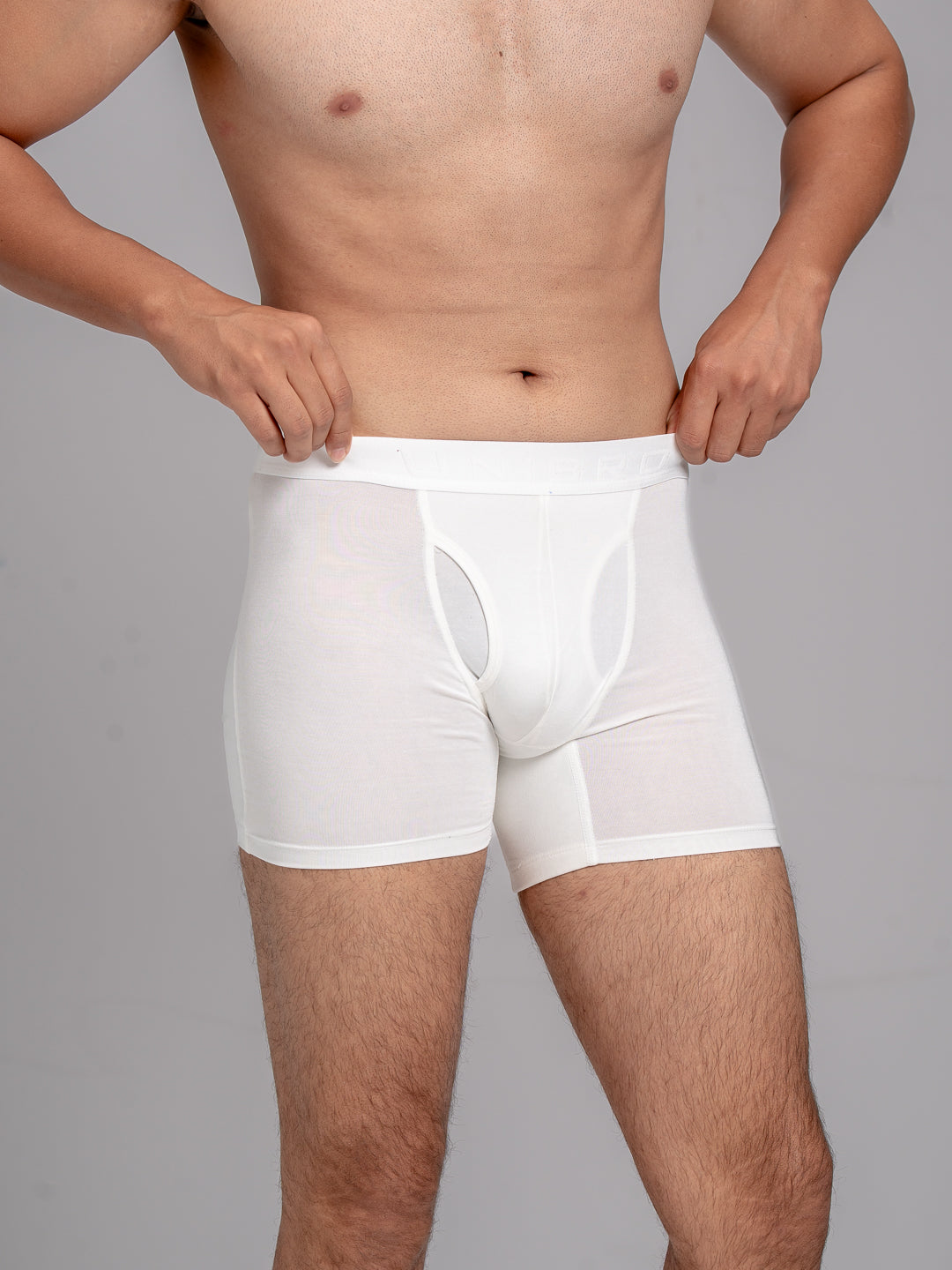 Men TENCEL™ Air Modal Fiber White Boxer Brief