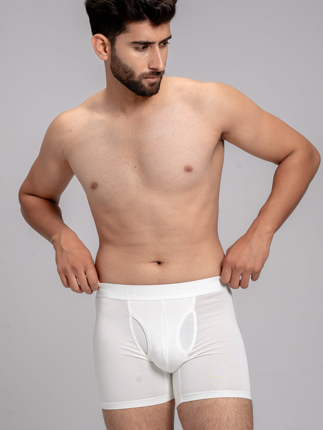 Men TENCEL™ Air Modal Fiber White Boxer Brief