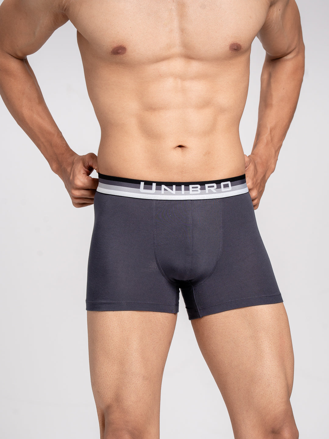 Men TENCEL™ Modal Micro Elastane Stretch Trunk Graphite Grey