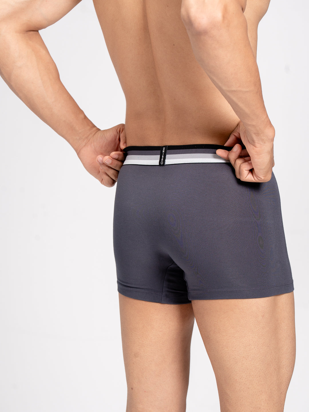 Men TENCEL™ Modal Micro Elastane Stretch Trunk Graphite Grey