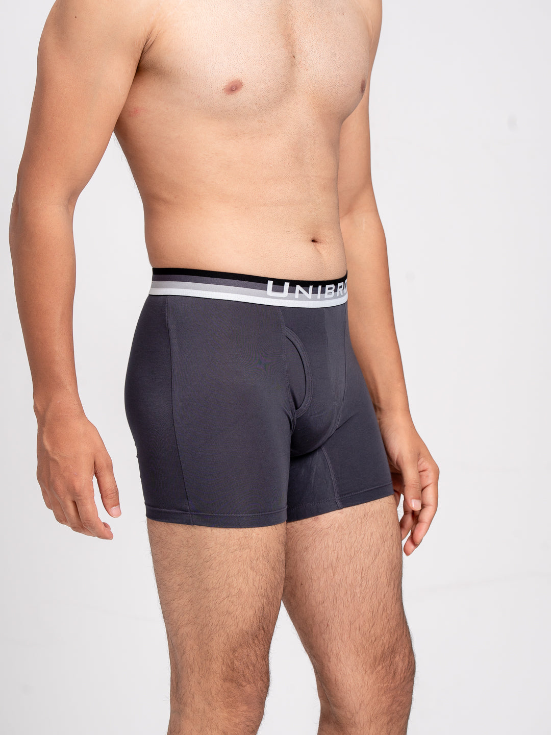 Men TENCEL™ Modal Micro Elastane Stretch Trunk Graphite Grey