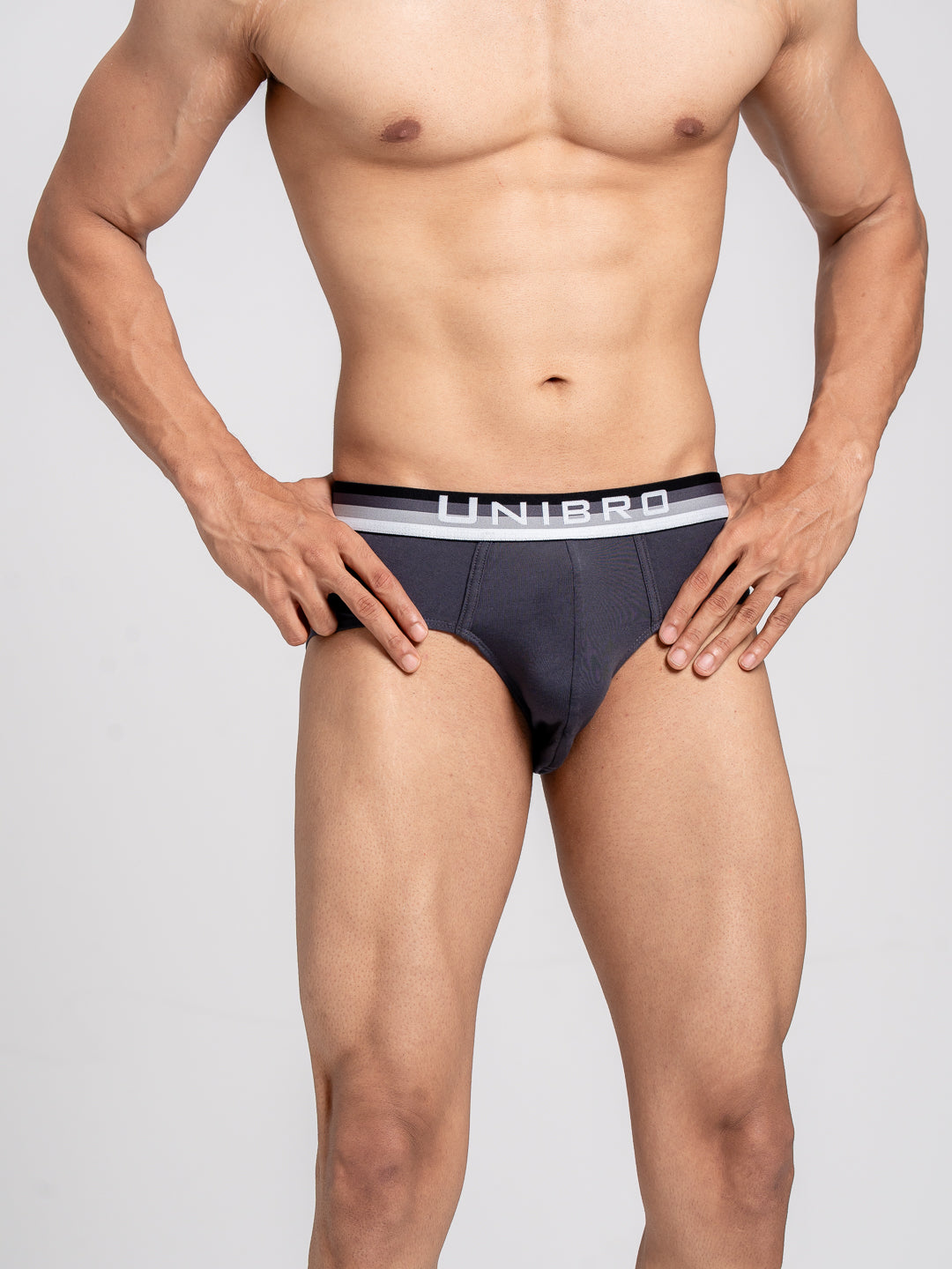 Men TENCEL™ Modal Micro Elastane Stretch Brief Graphite Grey