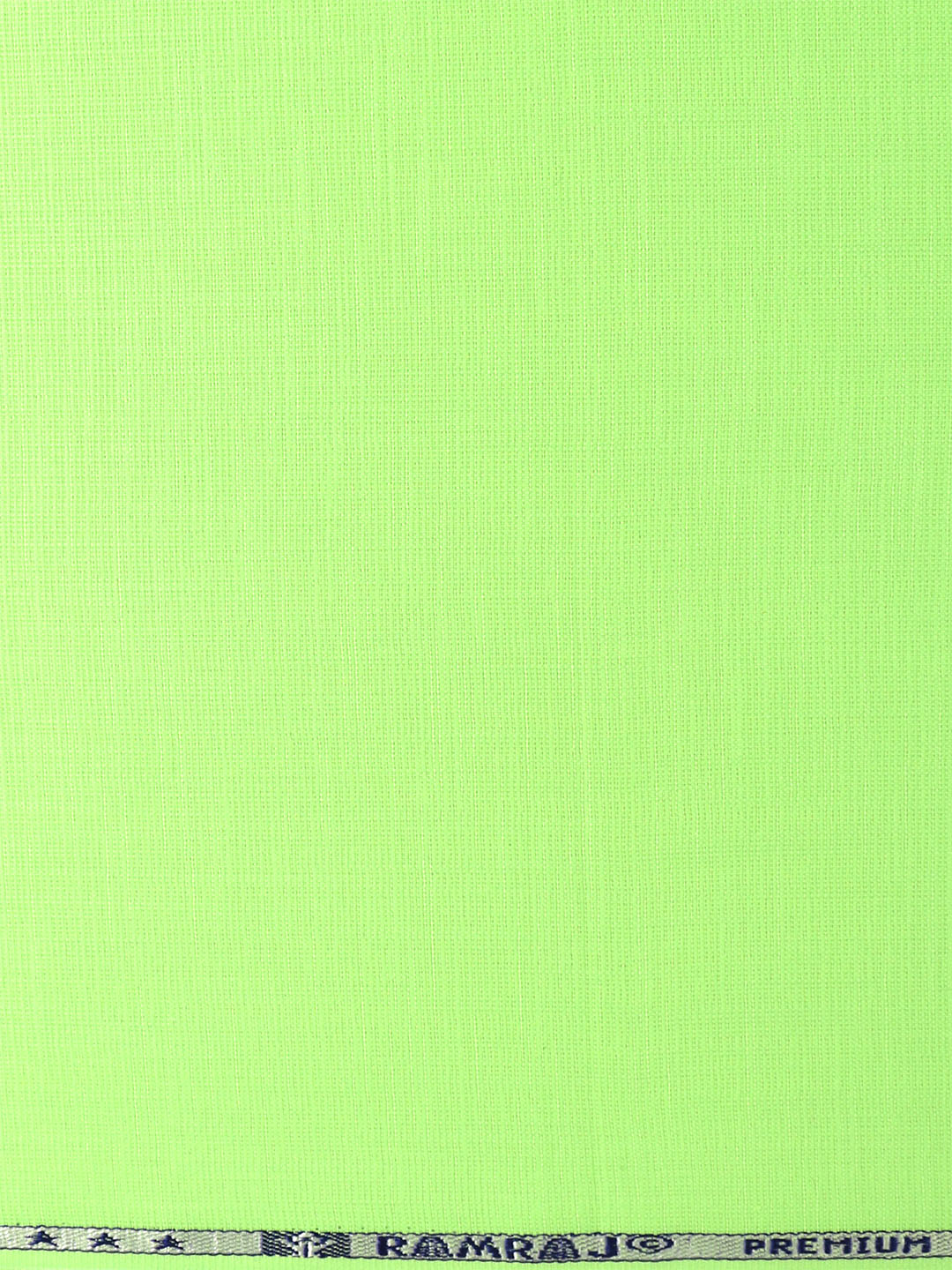 Cotton Rich Parrot Green Plain Shirt Fabric Infinity